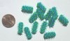 1 15x6mm Green & Blue Silicone Tube Bead